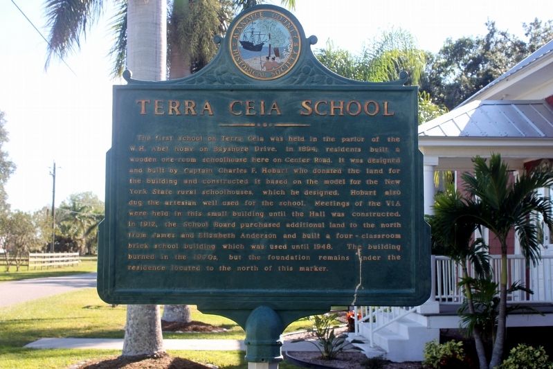 Terra Ceia School side of marker image. Click for full size.