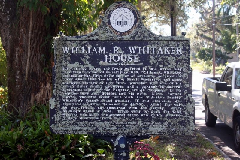 William R. Whitaker House side of marker image. Click for full size.