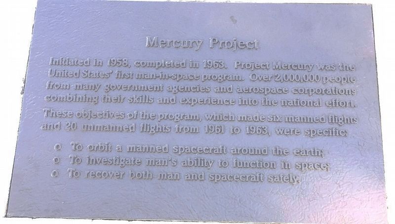 Mercury Project Marker image. Click for full size.