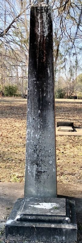 John A. Bell (son) grave marker in New Cemetery at Cahaba. image. Click for full size.