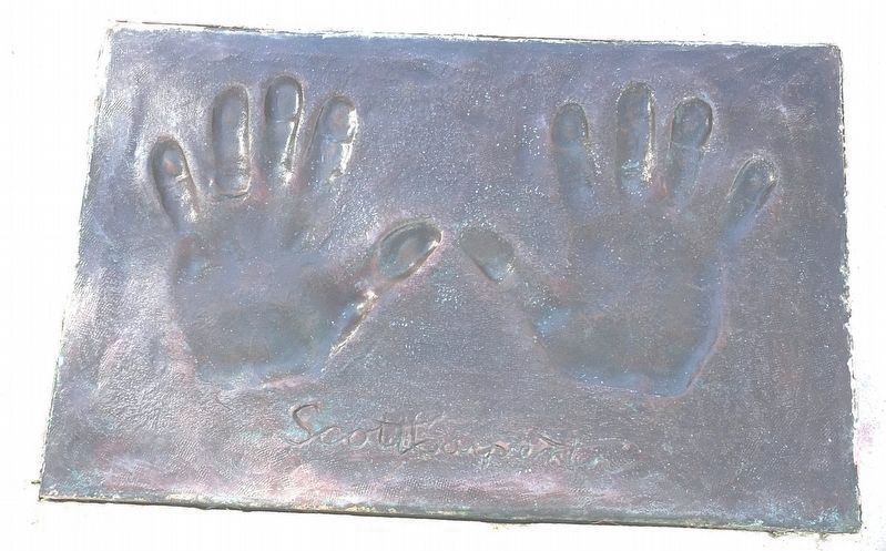 Malcom Scott Carpenter Handprints Marker image. Click for full size.