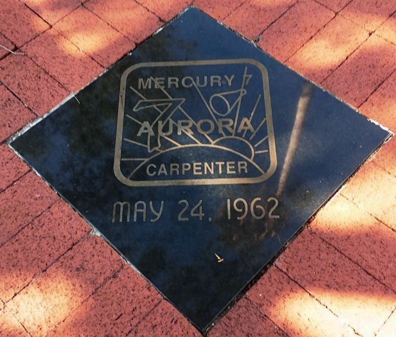 Mercury 7 Tile near the memorial image. Click for full size.