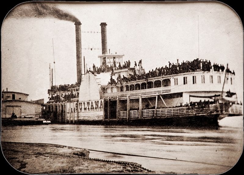 The steamboat Sultana. Click for full size. The steamboat Sultana image. Click for full size.