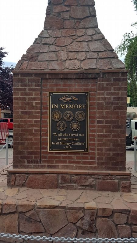 Lake County Veterans Memorial Marker image. Click for full size.