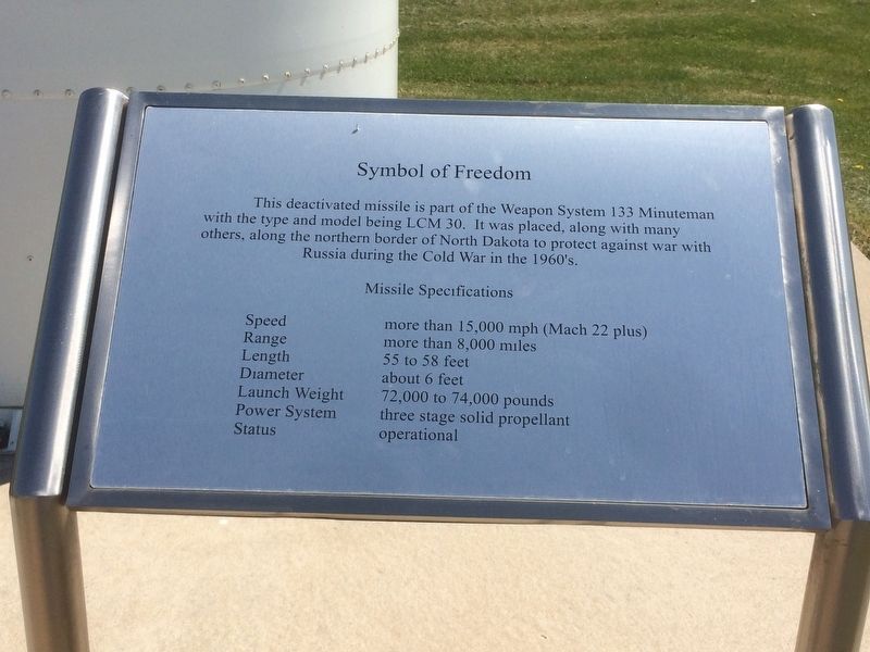 Symbol of Freedom Marker. Click for full size. Symbol of Freedom Marker image. Click for full size.