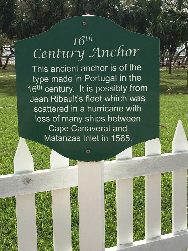 16th Century Anchor Marker image. Click for full size.