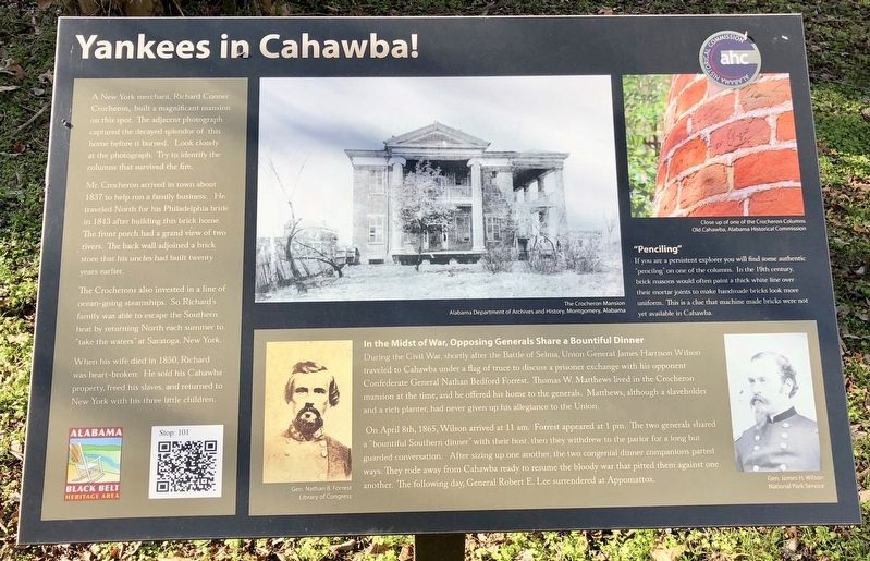 Yankees in Cahawba Marker image. Click for full size.