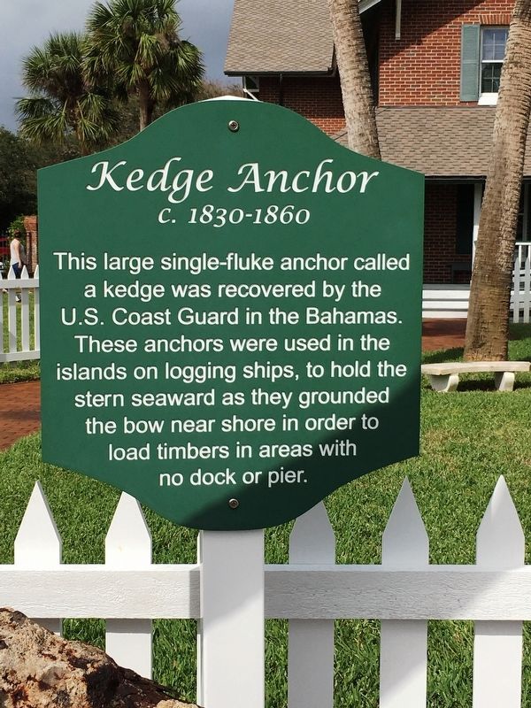 Kedge Anchor Marker image. Click for full size.