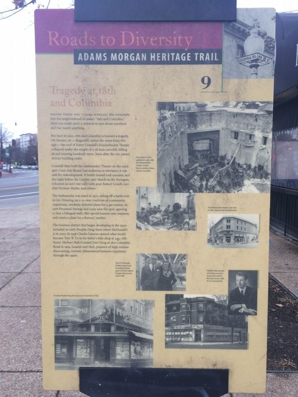 Tragedy at 18th and Columbia Marker. Click for full size. Tragedy at 18th and Columbia Marker image. Click for full size.