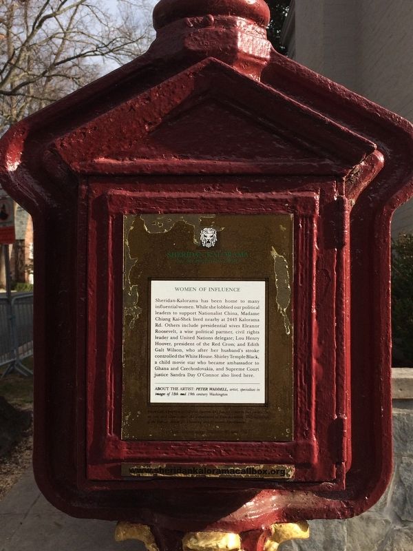 Women of Influence Marker. Click for full size. Women of Influence Marker image. Click for full size.