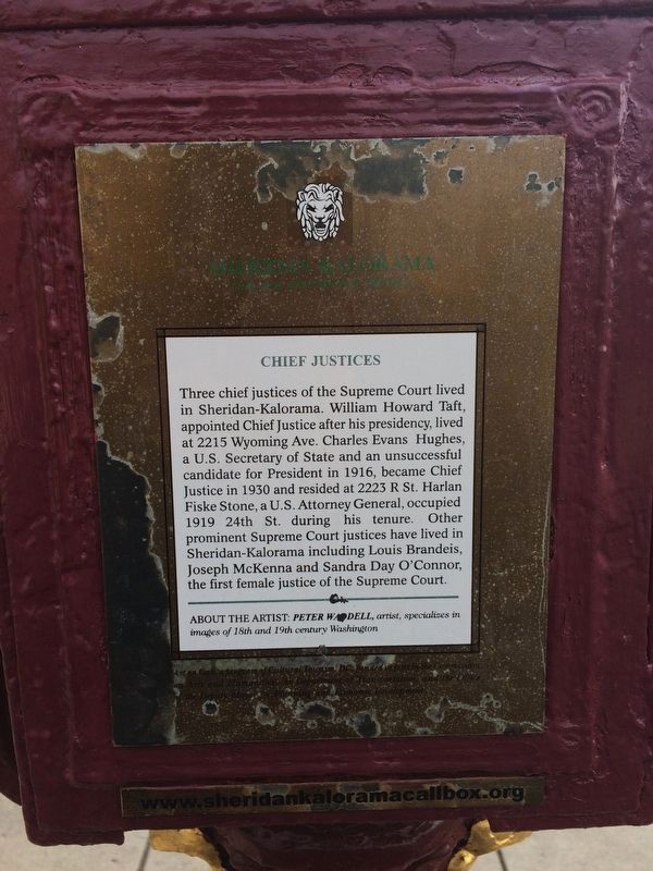 Chief Justices Marker image. Click for full size.