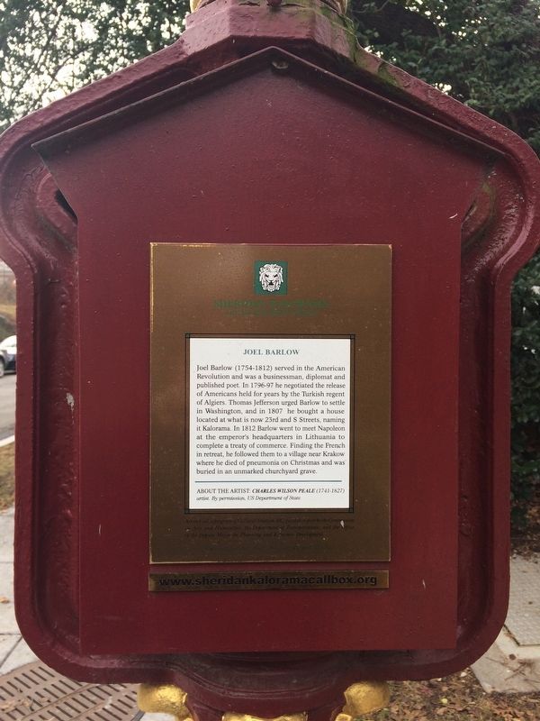 Joel Barlow Marker. Click for full size. Joel Barlow Marker image. Click for full size.