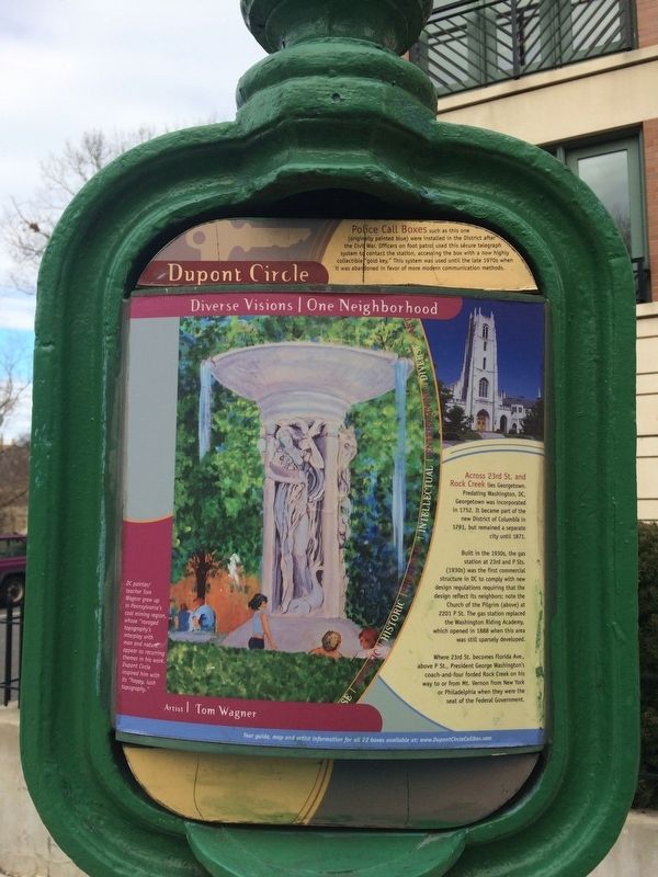 Across 23rd St. and Rock Creek Marker image. Click for full size.