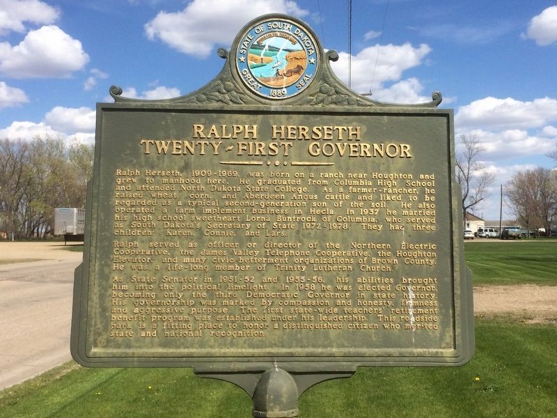 Ralph Herseth Marker image. Click for full size.