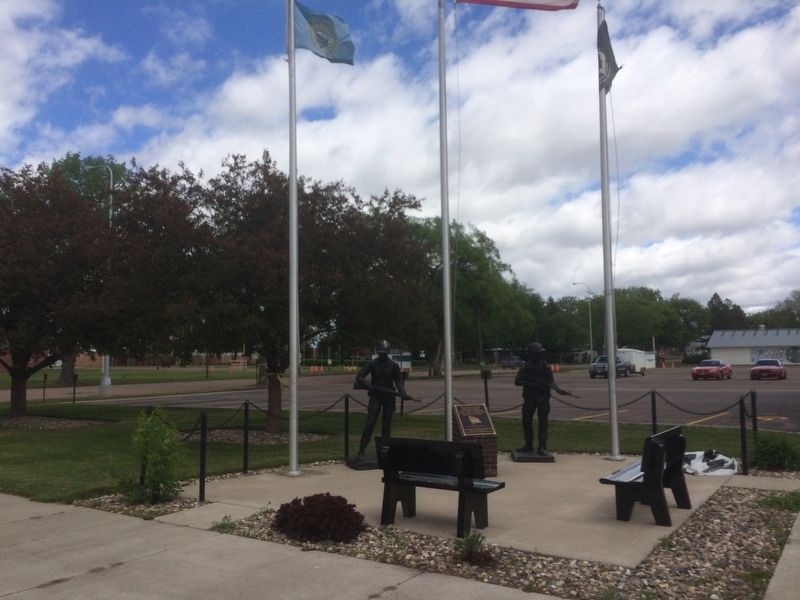 Huron, South Dakota Veterans Memorial Marker image. Click for full size.