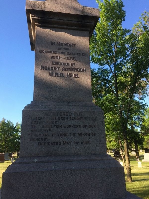 Aberdeen, South Dakota GAR Civil War Memorial Marker image. Click for full size.
