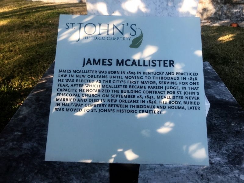 James Mcallister Marker image. Click for full size.