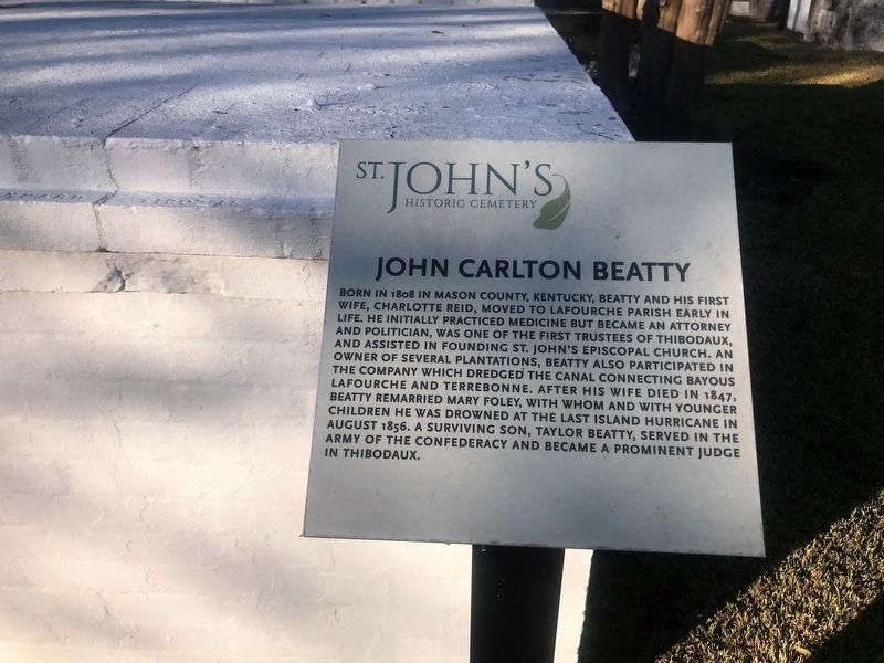 John Carlton Beatty Marker image. Click for full size.