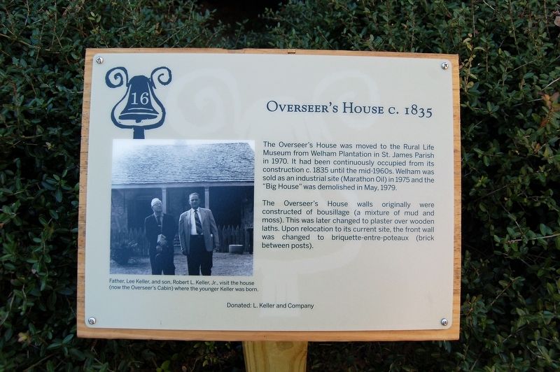 Overseer's House Marker. Click for full size. Overseer's House Marker image. Click for full size.