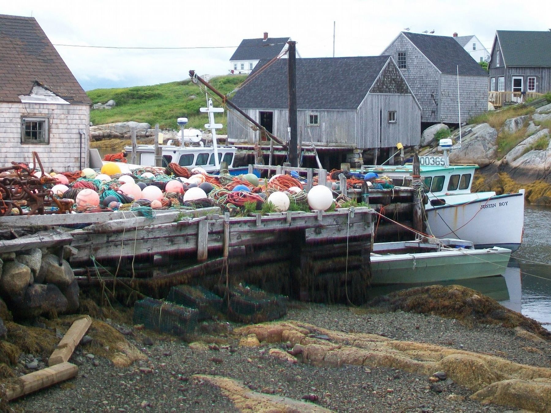 Peggy's Cove Fishing Boats and Sheds image. Click for full size.