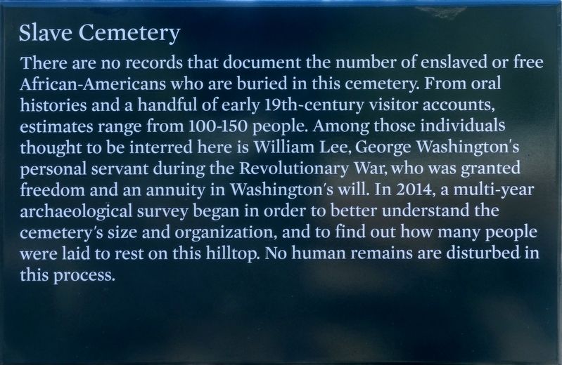 Slave Cemetery Marker. Click for full size. Slave Cemetery Marker image. Click for full size.