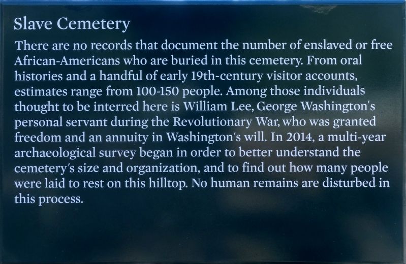 Slave Cemetery Marker image. Click for full size.