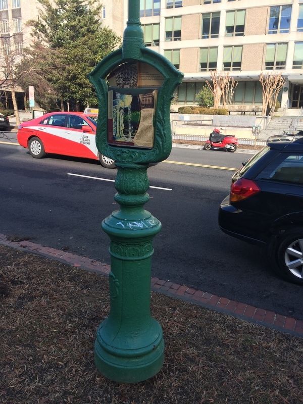 You are standing at the edge of Embassy Row Marker image. Click for full size.