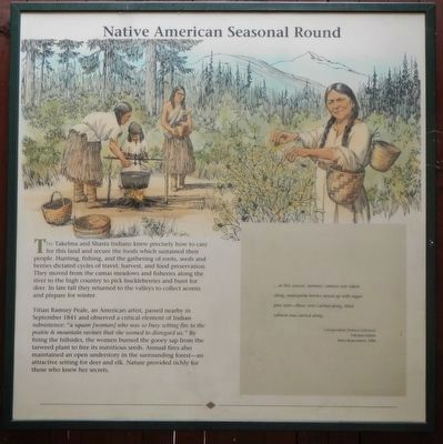 Native American Seasonal Round panel image. Click for full size.