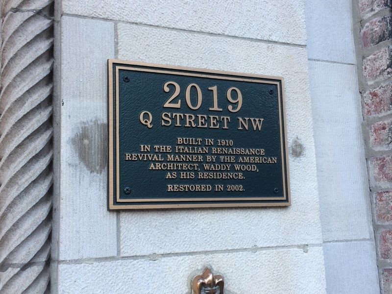 2019 Q Street NW Marker image. Click for full size.