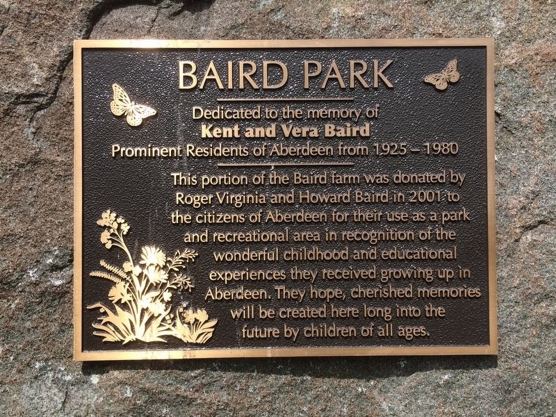 Baird Park Marker image. Click for full size.