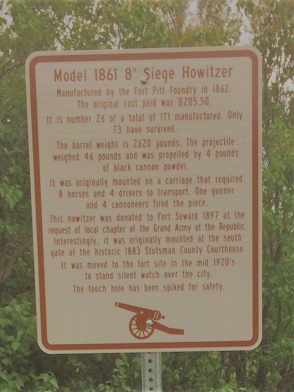 Model 1861 8" Siege Howitzer Marker image. Click for full size.