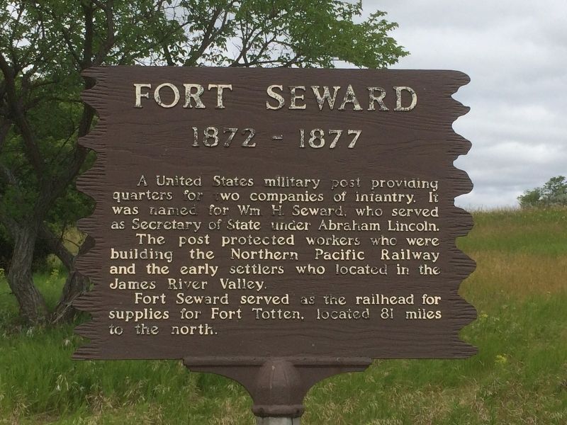 Fort Seward Marker. Click for full size. Fort Seward Marker image. Click for full size.