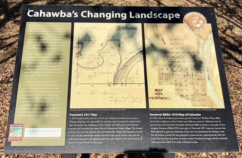 Cahaba's Changing Landscape Marker image. Click for full size.