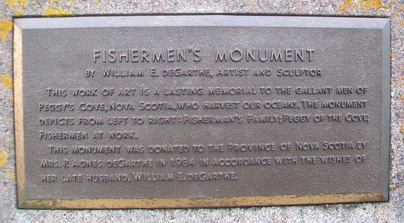 Fishermen's Monument Marker image. Click for full size.