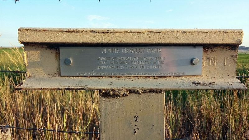 Dennis Crawley Cabin Marker image. Click for full size.