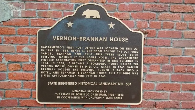 Vernon-Brannan House Marker image. Click for full size.