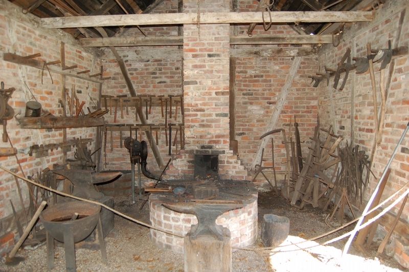 Blacksmith Shop internal image. Click for full size.