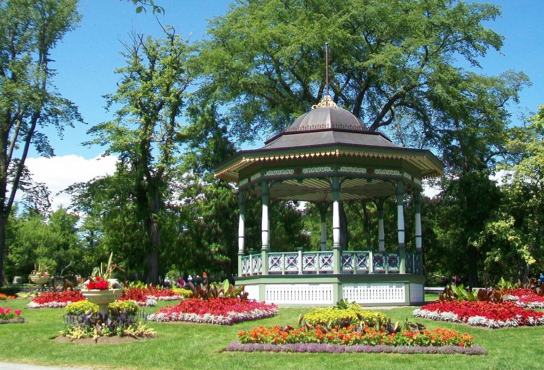 Halifax Public Gardens Bandstand and Flower Beds. Click for full size. Halifax Public Gardens Bandstand and Flower Beds image. Click for full size.