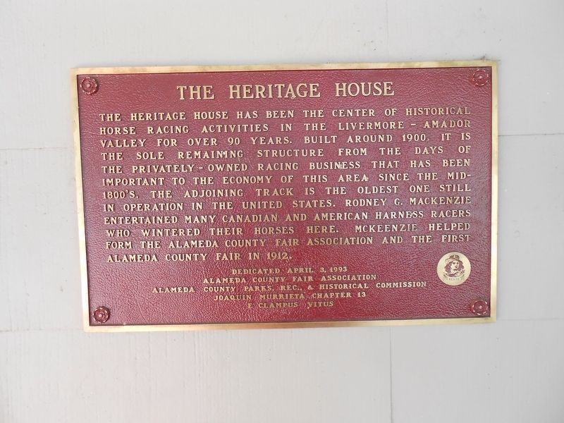 The Heritage House Marker image. Click for full size.