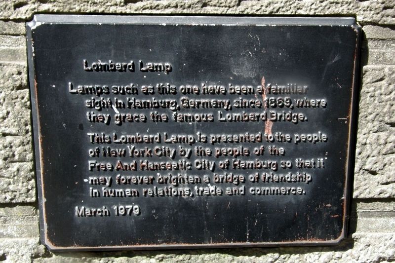 Lombard Lamp Marker. Click for full size. Lombard Lamp Marker image. Click for full size.