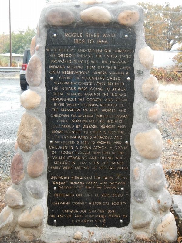 Rogue River Wars Marker image. Click for full size.
