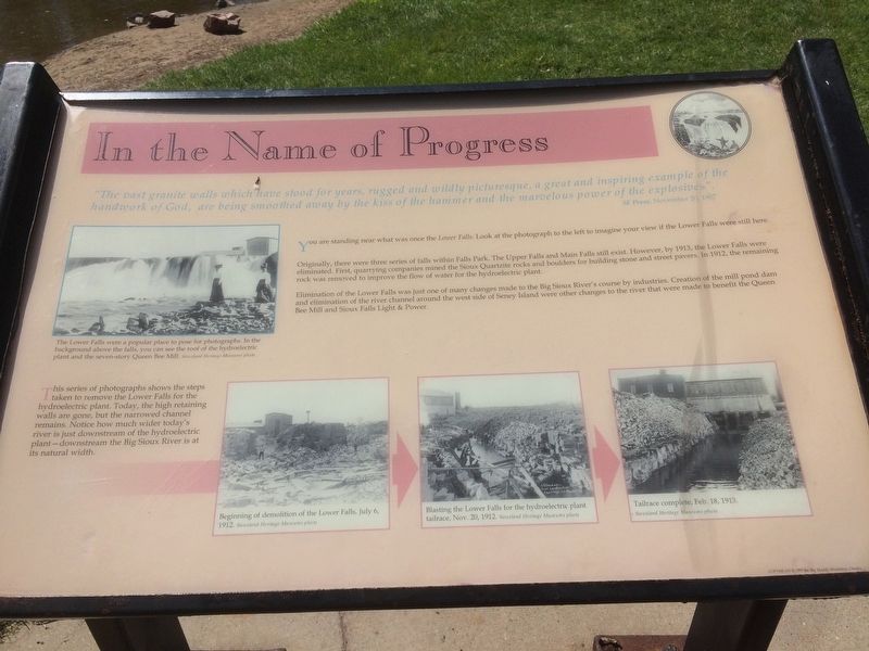In the Name of Progress Marker. Click for full size. In the Name of Progress Marker image. Click for full size.