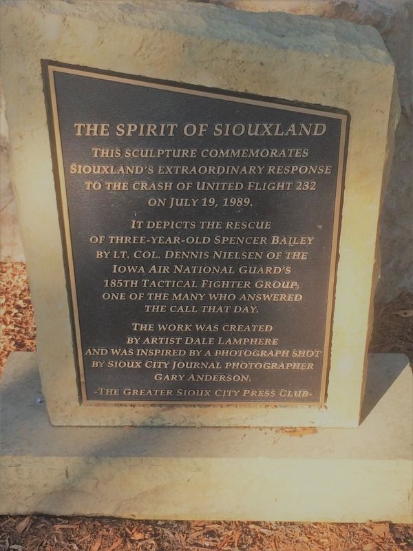 The Spirit of Siouxland Marker. Click for full size. The Spirit of Siouxland Marker image. Click for full size.