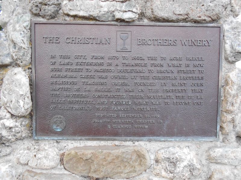 The Christian Brothers Winery Marker image. Click for full size.