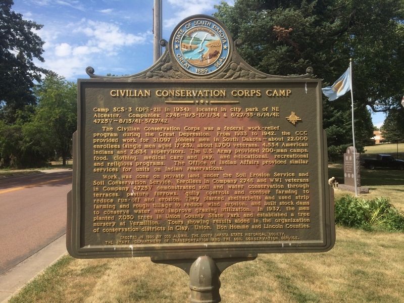 Civilian Conservation Corps Camp Marker image. Click for full size.