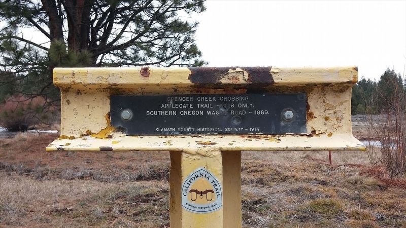Spencer Creek Crossing / Camp Day Marker image. Click for full size.