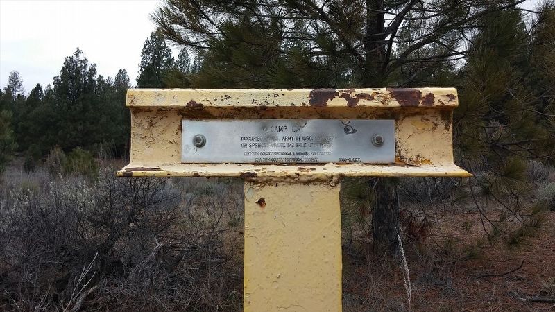 Spencer Creek Crossing / Camp Day Marker image. Click for full size.