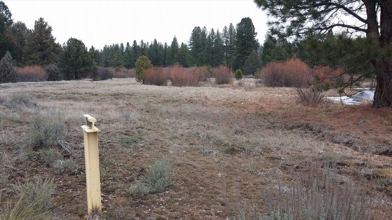 Spencer Creek Crossing / Camp Day Marker. Click for full size. Spencer Creek Crossing / Camp Day Marker image. Click for full size.