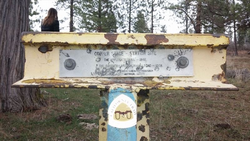 Copper Stage - Station Site Marker. Click for full size. Copper Stage - Station Site Marker image. Click for full size.