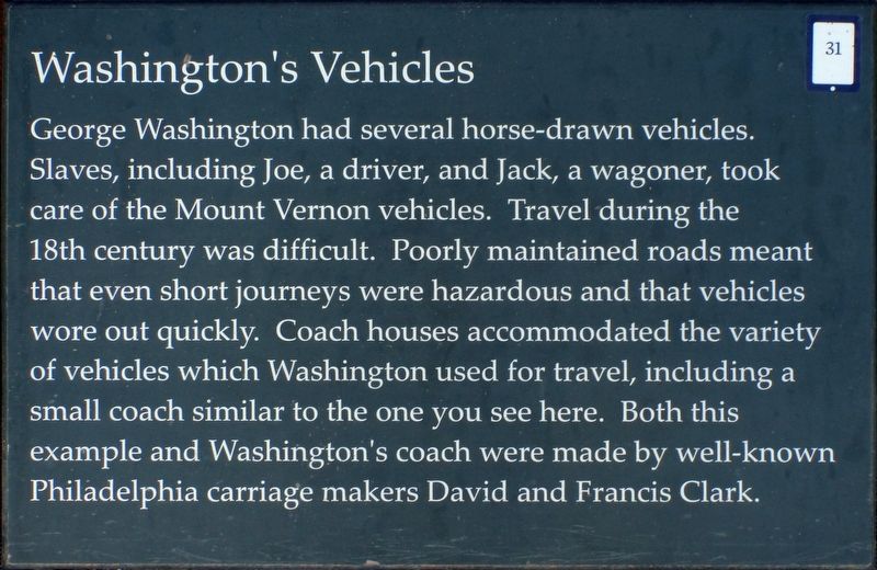Washington's Vehicles Marker image. Click for full size.